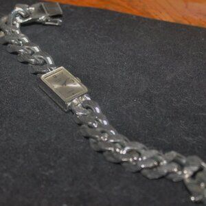Woman's Vintage Belair 17 Jewels  Tank Heavy Chain Bracelet Watch